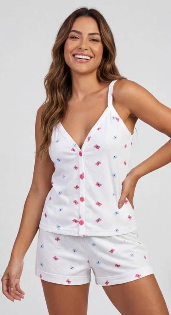 Conjunto Pijama Feminino Canelado